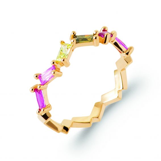 Bijou argent/plaqué or Paloma ring - 18k verguld