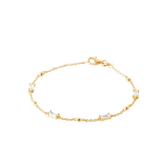 Bijou argent/plaqué or Lumea-armband – De oneindigheid van de eeuwige band