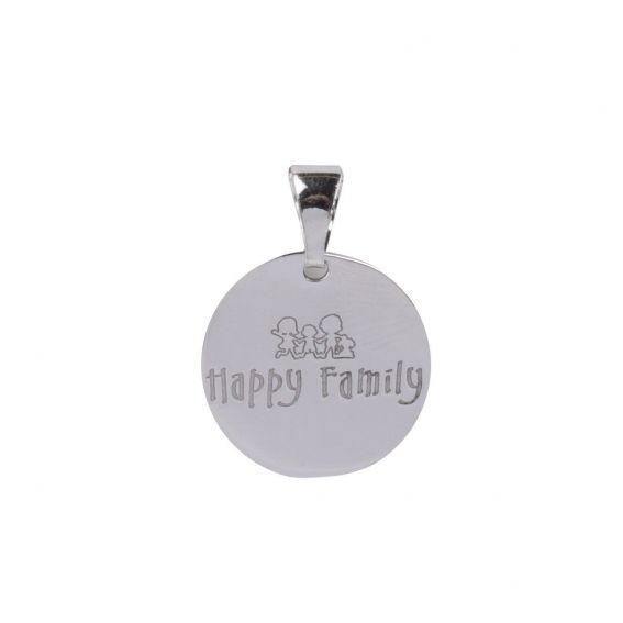 Bijou en argent - Happy Family Medal