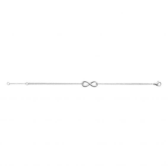 Bijou argent/plaqué or Infinity-armband - in 925 zilver