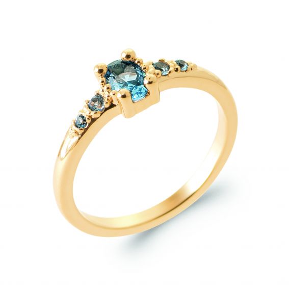 Bague AZURIA – Plaqué or &...