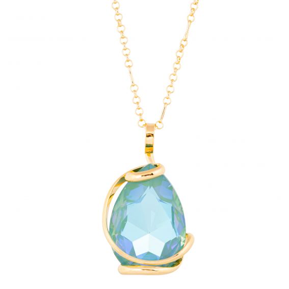Andrea Marazzini Collier New Drop– cristal Swarovski Green Cream | Andrea Marazzini