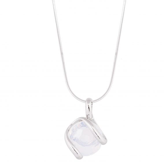 Andrea Marazzini Middelgrote bubbelketting – Witte opaal Swarovski-kristal | Andrea Marazzini