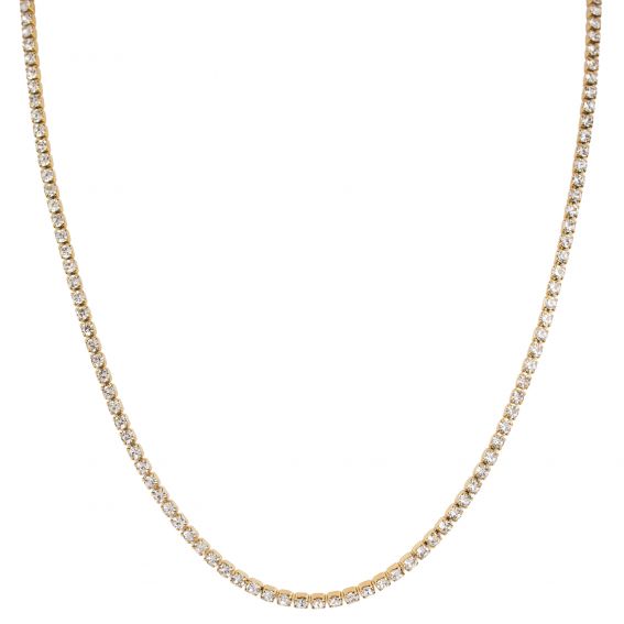 Mura Mila MURA Necklace – White Stainless Steel Gold