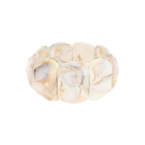 Oozoo Bracelet en résine en blanc