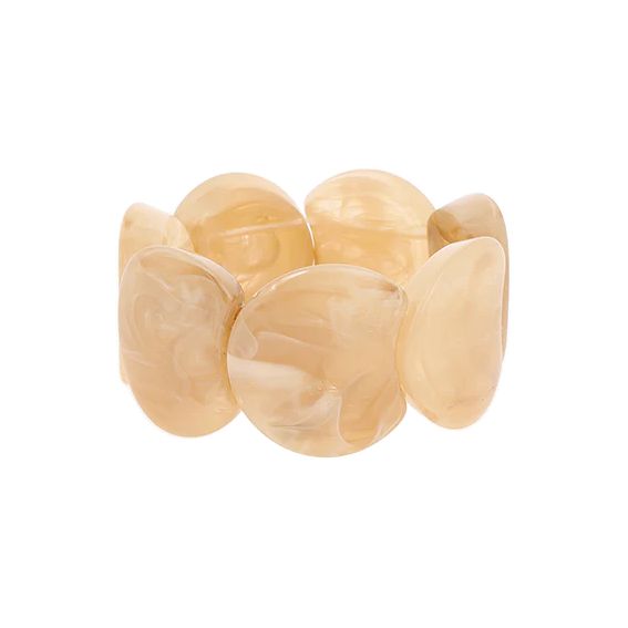 Sand-colored resin bracelet