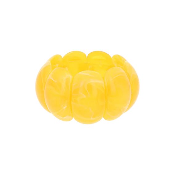 Resin bracelet in yellow