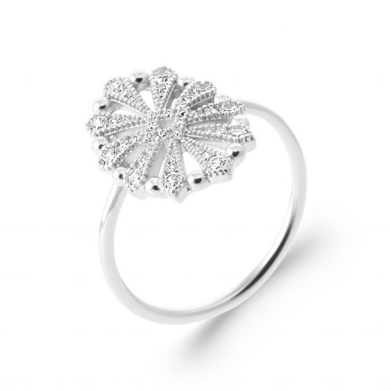 Bijou argent/plaqué or Bague Azoria – Argent 925