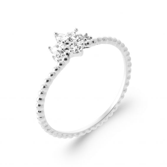 Bijou argent/plaqué or Bague Iséline – Argent 925