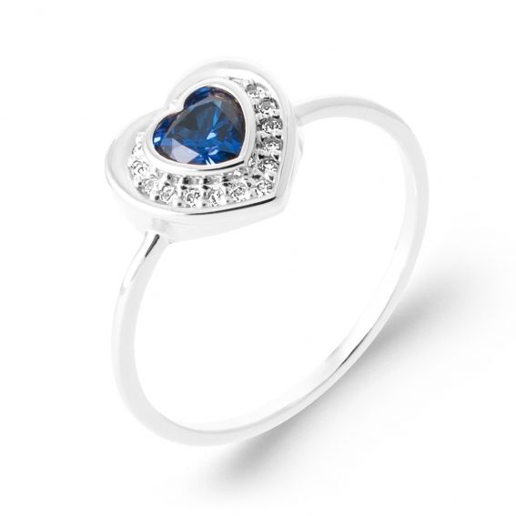 Bague cœur argent 925...