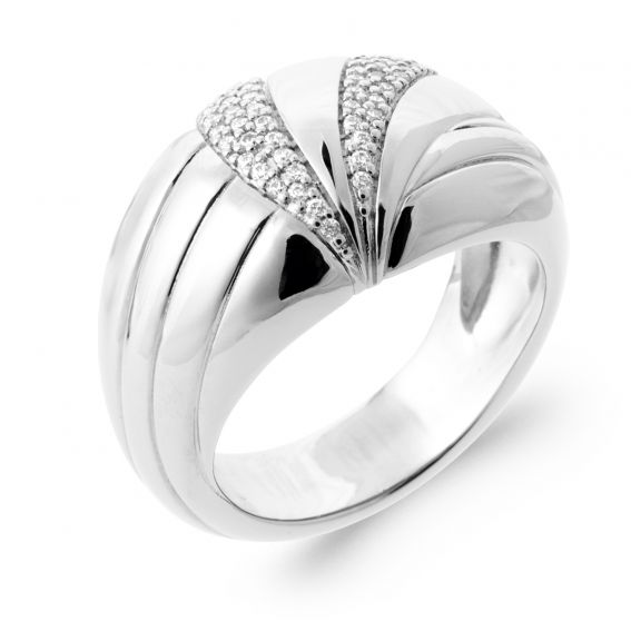 Brede, gerhodineerde ring...