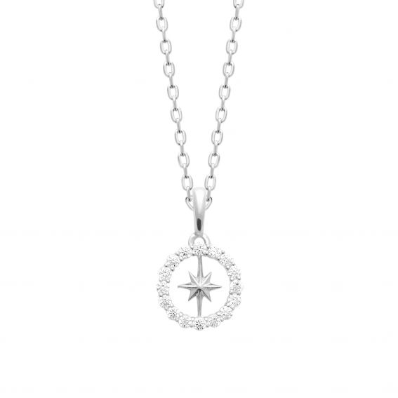 Bijou argent/plaqué or Northern Star Necklace - 925 Sterling Silver