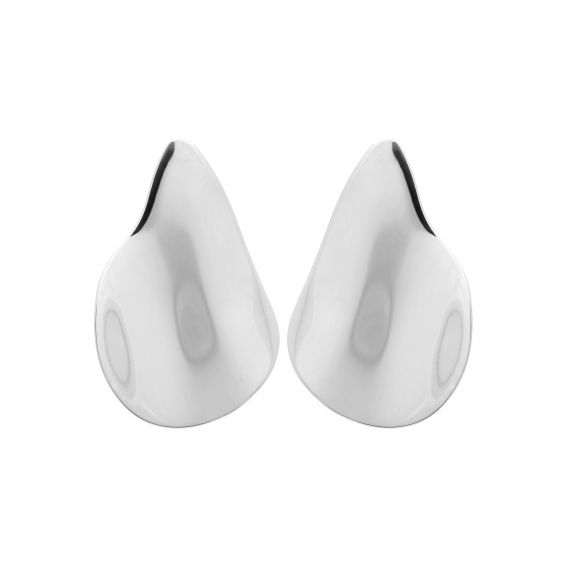 Bijou argent/plaqué or Nova Drop Earrings in Silver Stainless Steel