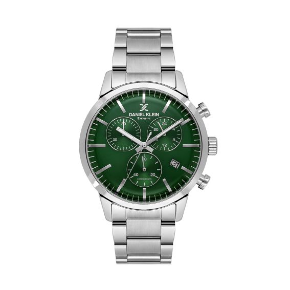 Zilverkleurig herenhorloge...