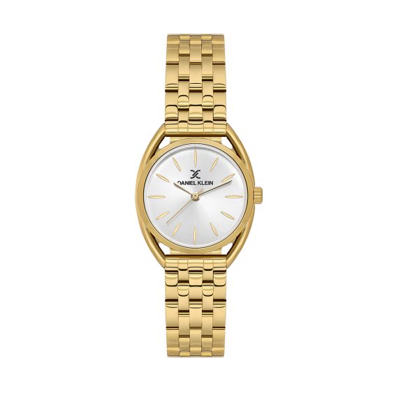 Daniel Klein Montre Femme Dorée 28 mm – Bracelet Acier Inoxydable Intemporel