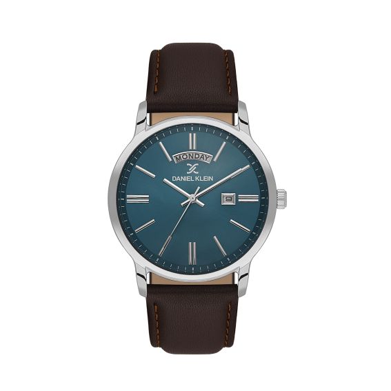 Daniel Klein Montre Mixte Argent 42 mm – Acier Inoxydable Style Oversize