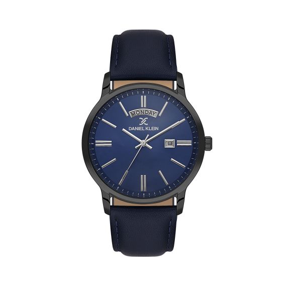 Daniel Klein Montre Mixte Noire 42 mm – Acier Inoxydable Style Oversize