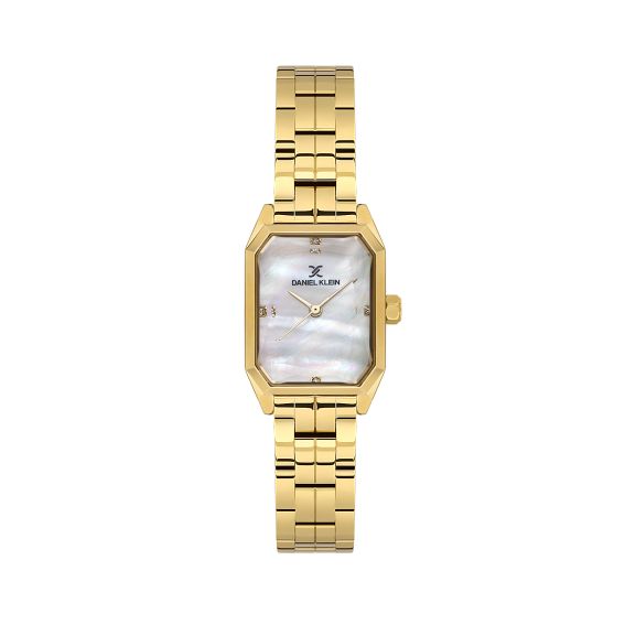 Daniel Klein Montre femme acier inoxydable dorée 21 mm – Étanche 3 ATM