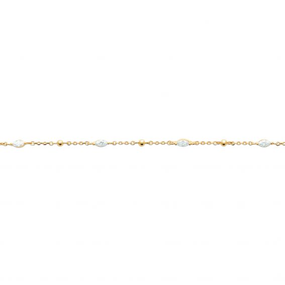 Bijou argent/plaqué or Lina Éclat Bracelet - Gold Plated