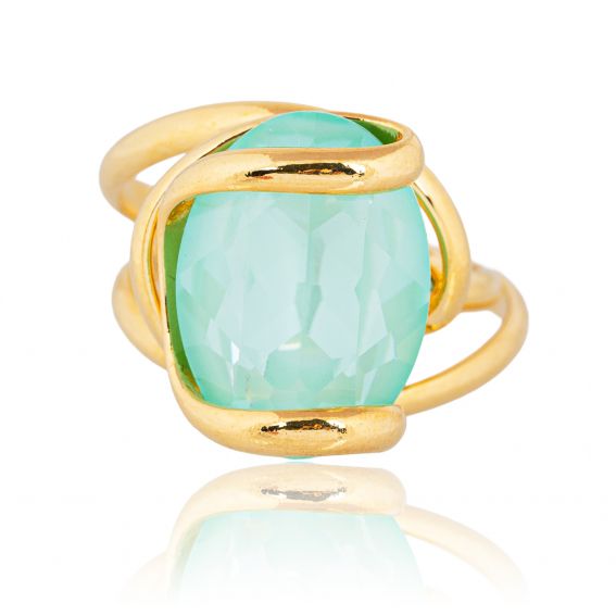 Andrea Marazzini Marazzini Swarovski Oval Mint Ring