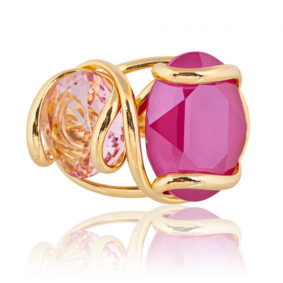 Andrea Marazzini copy of Marazzini Swarovski Oval Mint Ring