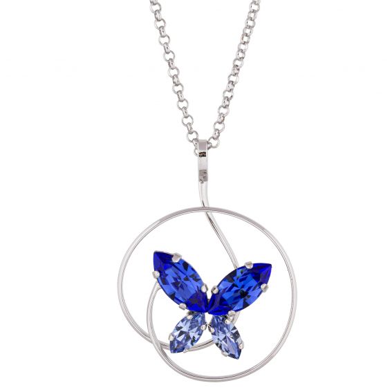 Andrea Marazzini Andrea Marazzini Navette Saffier Vlinder Swarovski Ketting