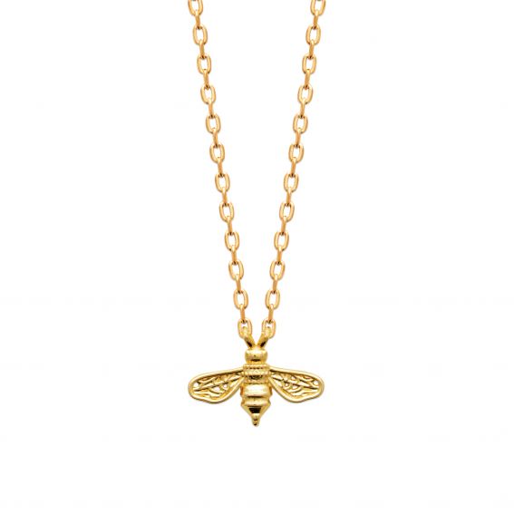 Bijou argent/plaqué or Royal Bee Necklace – 18k Gold Plated