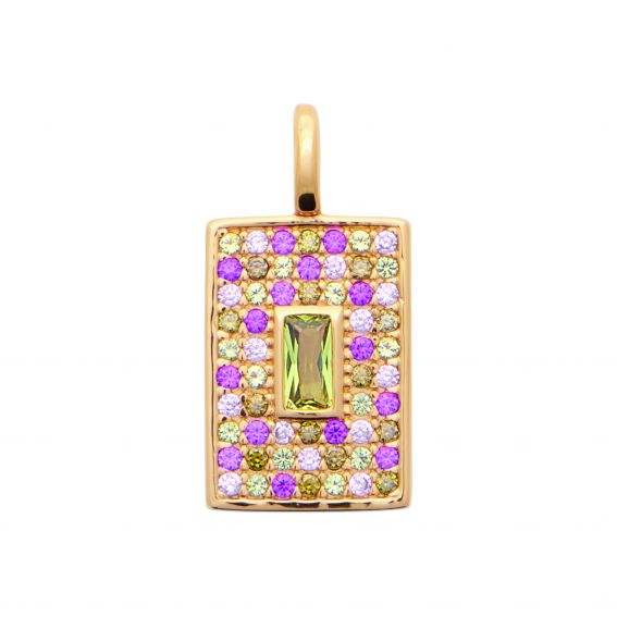 Bijou argent/plaqué or Prismia Multicolor Hanger - 18k Verguld