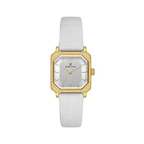Daniel Klein Montre Femme Daniel Klein DK.1.14154-2 Dorée avec Bracelet Cuir