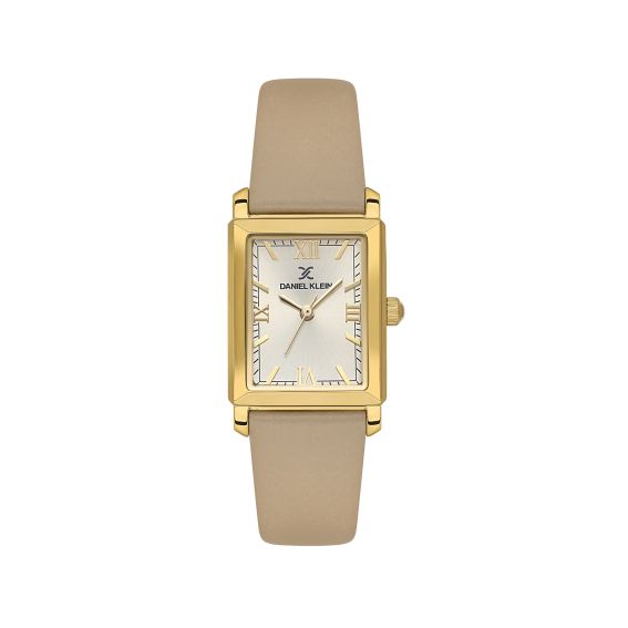 Daniel Klein Daniel Klein Women's Watch DK.1.14169-5 Gold with Leather Strap