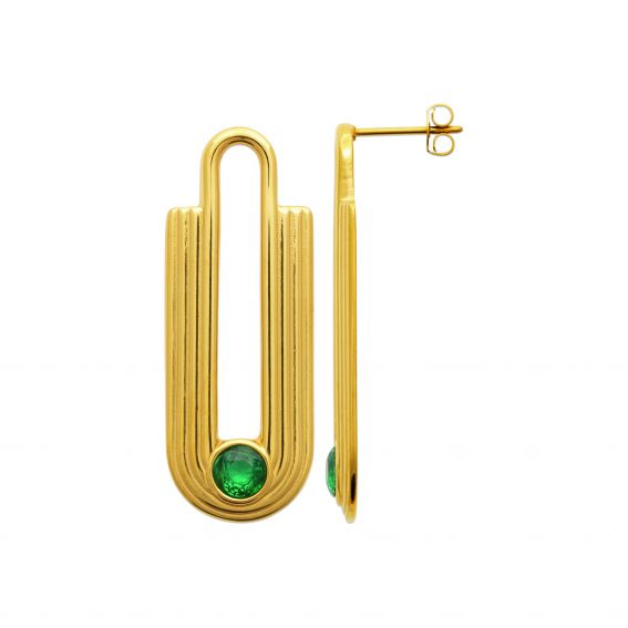 "Aria" Earrings – Oval Gold...
