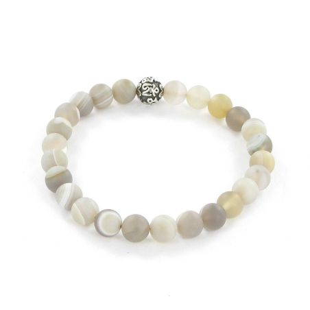 Göshö - [Purity / Peace] White Agaat - Armband Gosho