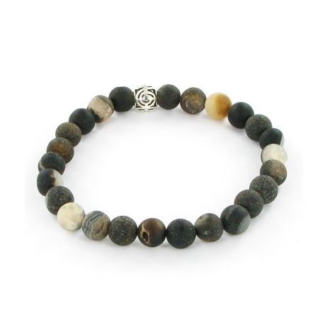 Göshö - [Depression] Agate druzy - Bracelet Gosho