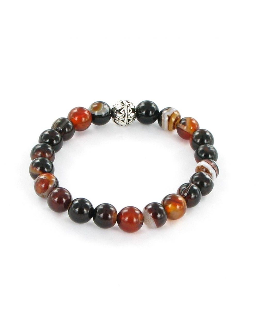 Göshö - [Calm / Lucky] Agate shiny brown eye - Bracelet Gosho