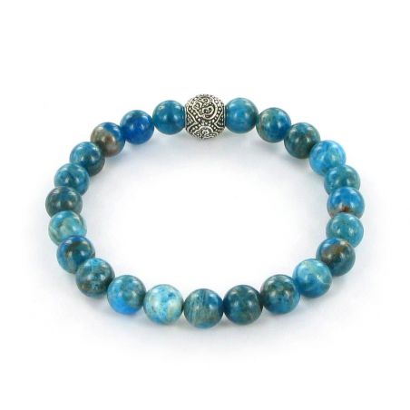 Bracelet Göshö [Extraversion] Apatite bleu - Pierres naturelles