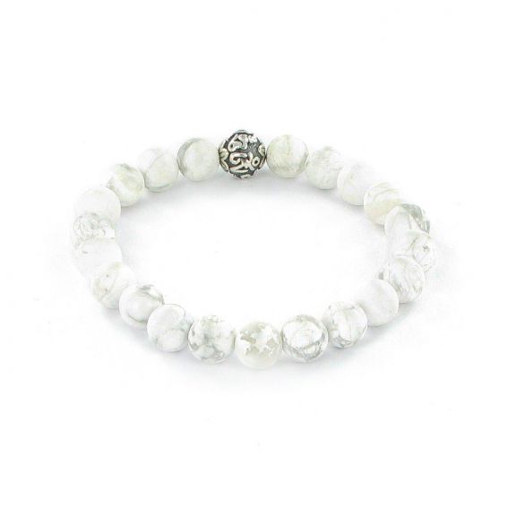 Göshö - [Slimming] Howolite white matte - Bracelet Gosho