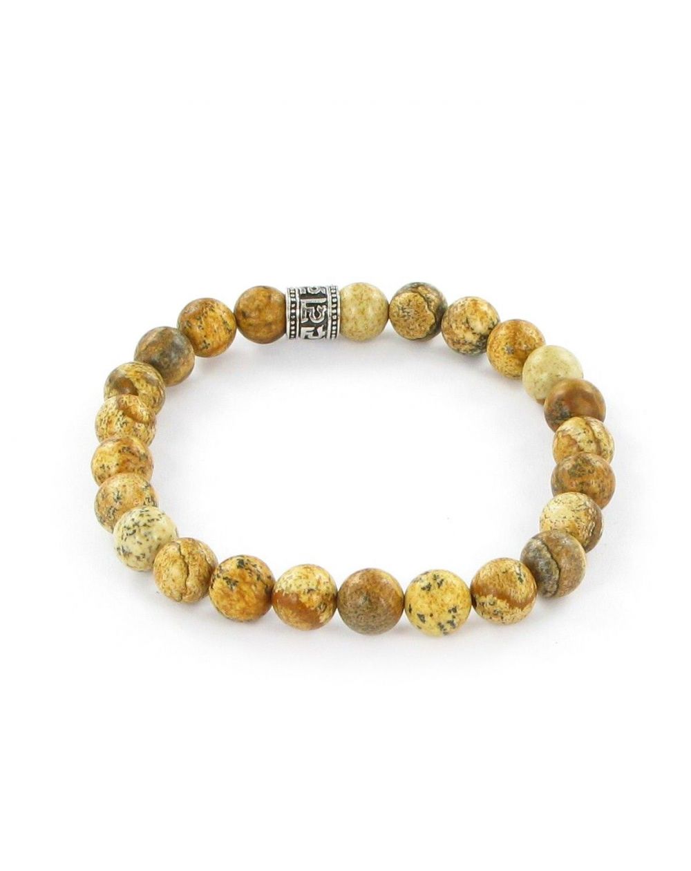 Bracelet Göshö [Douleurs articulaires]  Jaspe paysage - Pierres naturelles