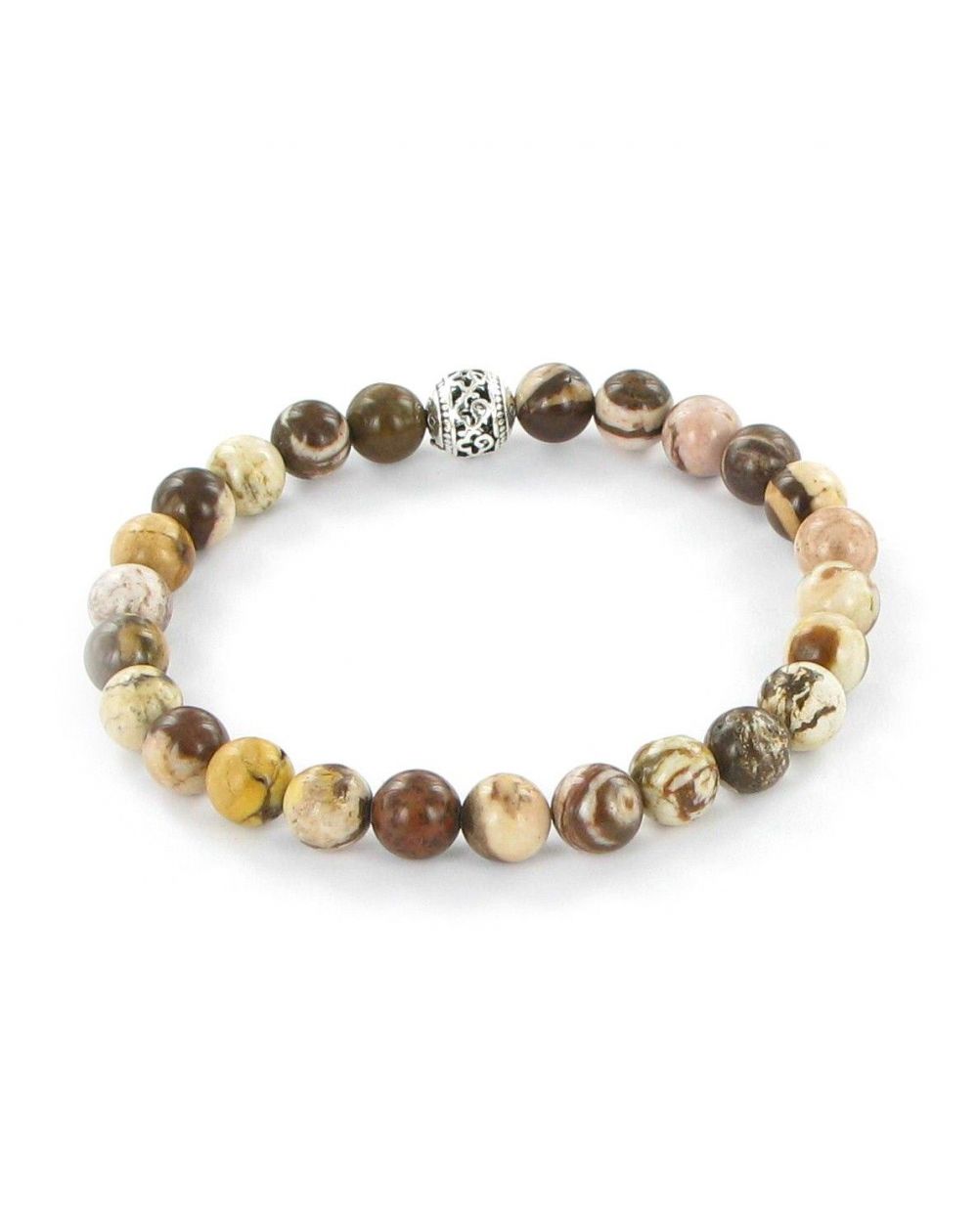 Bracelet Göshö [Fatigue] Jaspe zébré - Bracelets en pierres naturelles