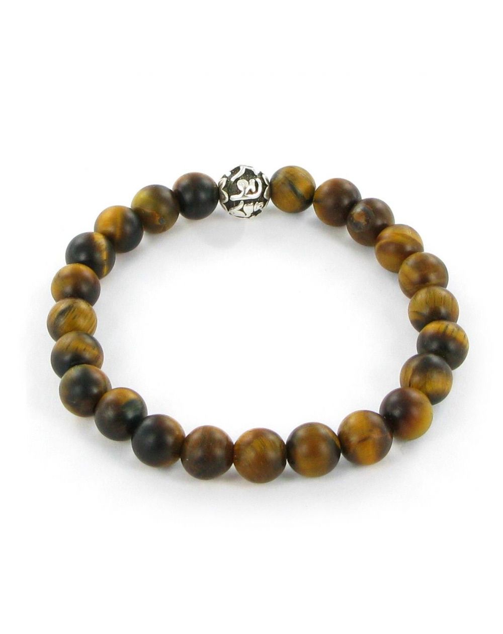 Bracelet Göshö [Chance] Oeil du tigre mate- Pierres naturelles