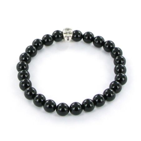 Bracelet Göshö [Robustesse] Onyx noir brillant - Pierres naturelles