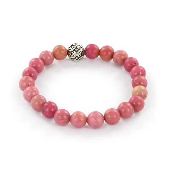 Bracelet Göshö [Amour/Couple] Rhodonite - Pierres naturelles