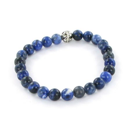 Bracelet Göshö [Confiance en soi] Sodalite brillant - Pierres naturelles
