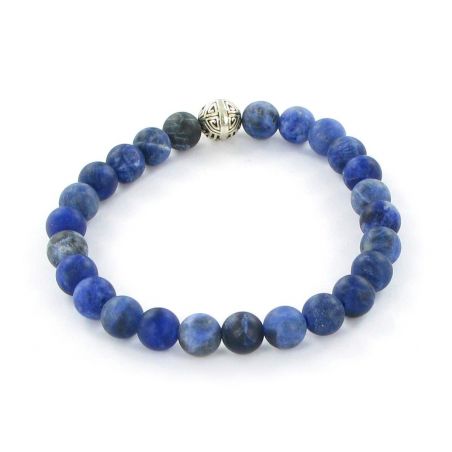 Bracelet Göshö [Confiance en soi] Sodalite mate - Pierres naturelles