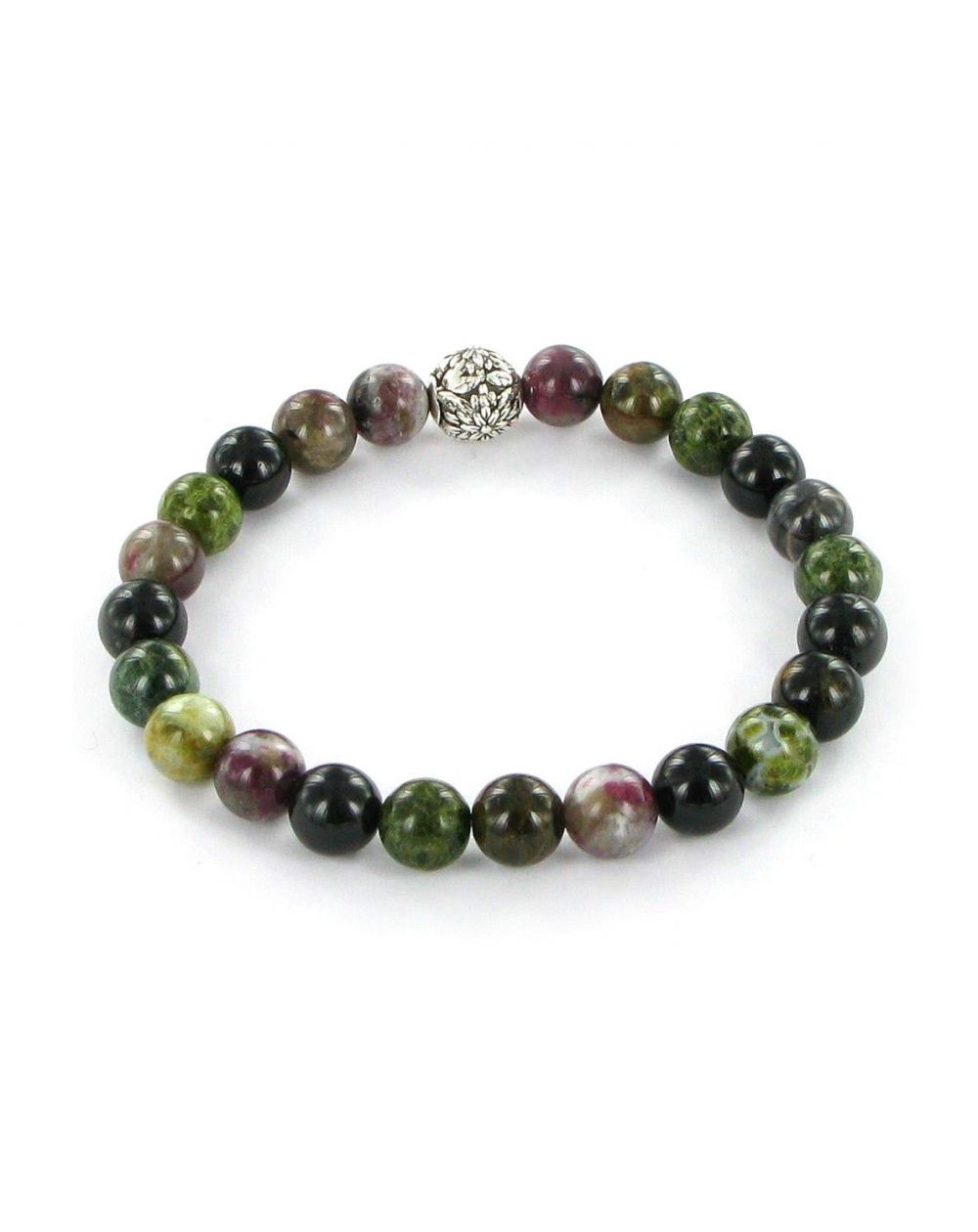 Bracelet Göshö [Amitié] Tourmaline mixte - Bracelets en Pierres naturelles