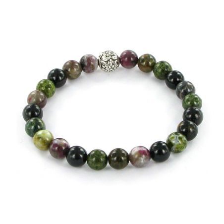 Bracelet Göshö [Amitié] Tourmaline mixte - Bracelets en Pierres naturelles