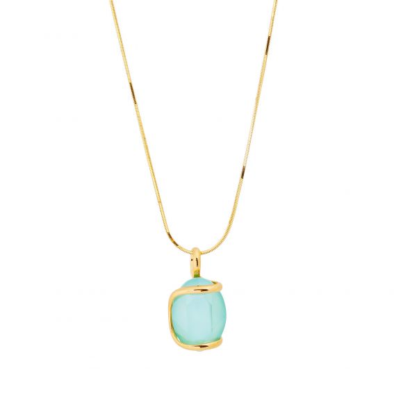 Marazzini - ovale Swarovski munt kristal ketting