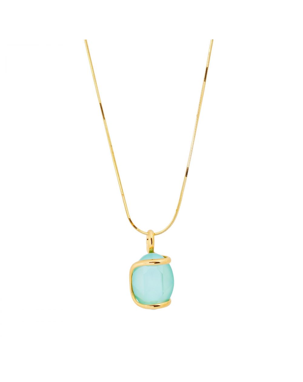 Marazzini - ovale Swarovski munt kristal ketting