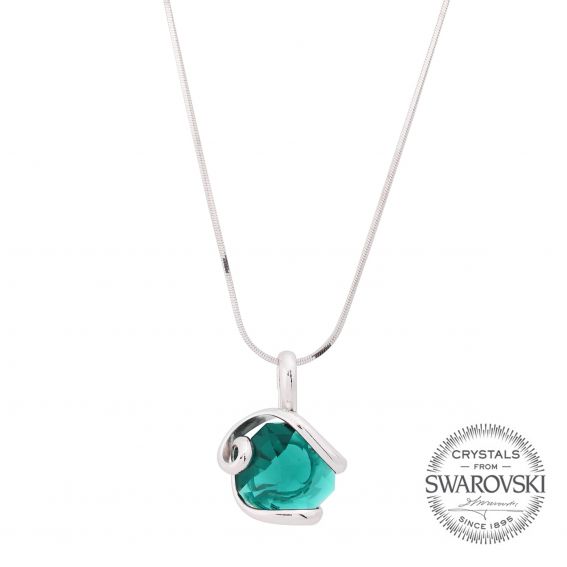Marazzini - kristal kraag achthoek Swarovski Emerald