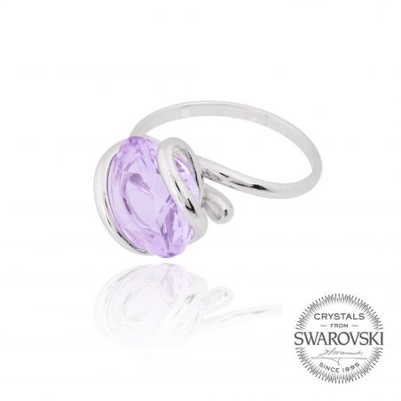 Andrea Marazzini bijoux - Bague cristal Swarovski lila