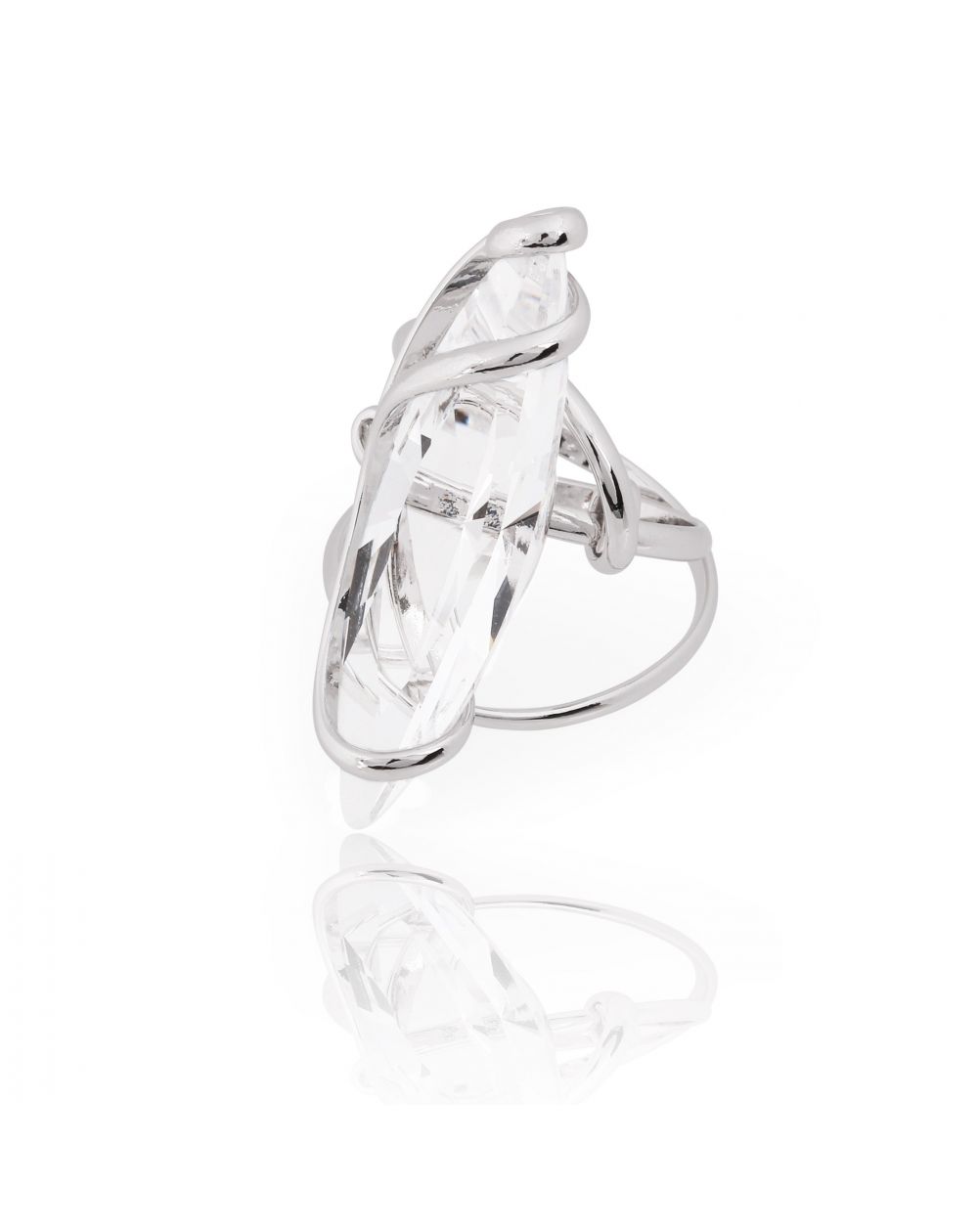 Marazzini - Swarovski crystal shuttle ring